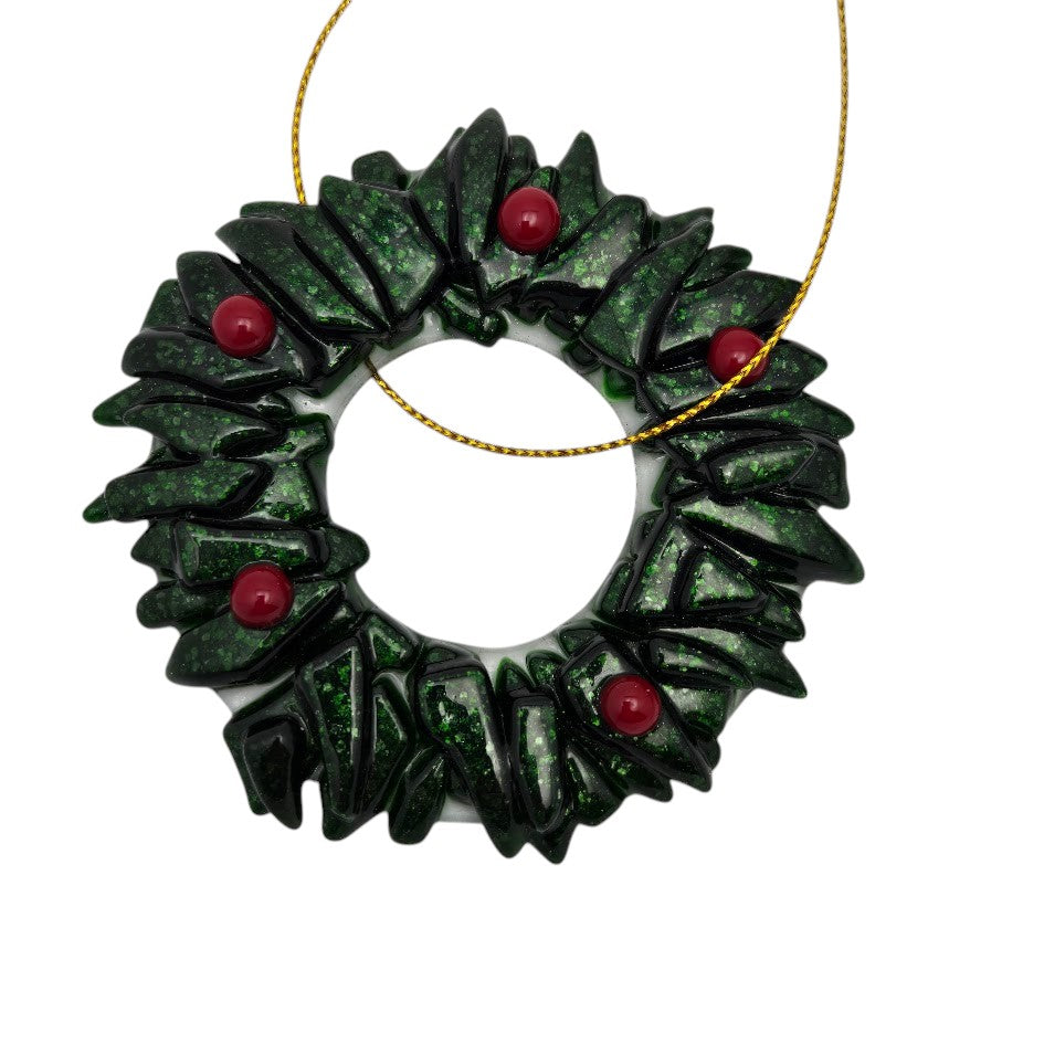 Seconds (flaws) 3 inch Wreath Base Icicle Clear Precut 96 COE Glass- 