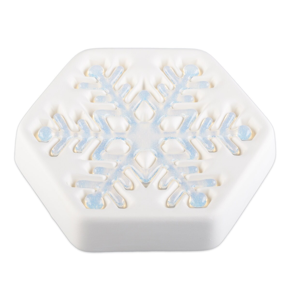 "January 2017" Colour de Verre SNOWFLAKE Ceramic Reusuable Fusing Mold Casting- 