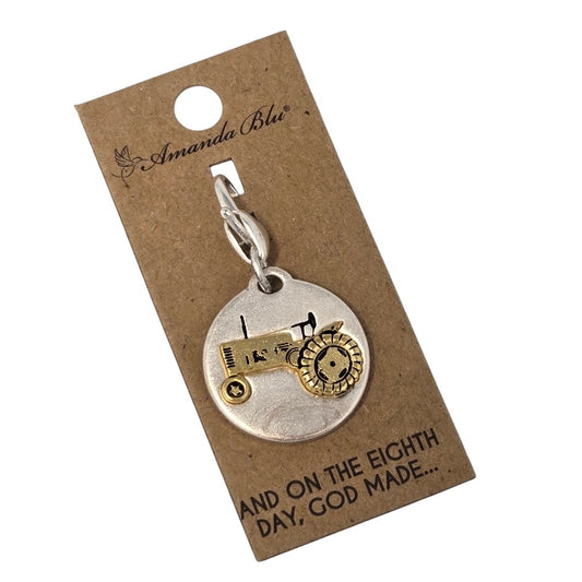 And on the 8th Day God Made a Farmer Amanda Blu ONE Two Sided Gold Silver- 