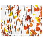 4111 Autumn Orange Yellow Red on Clear Bullseye 90 COE Glass Sheet 10x10" 90COE Fusible- 