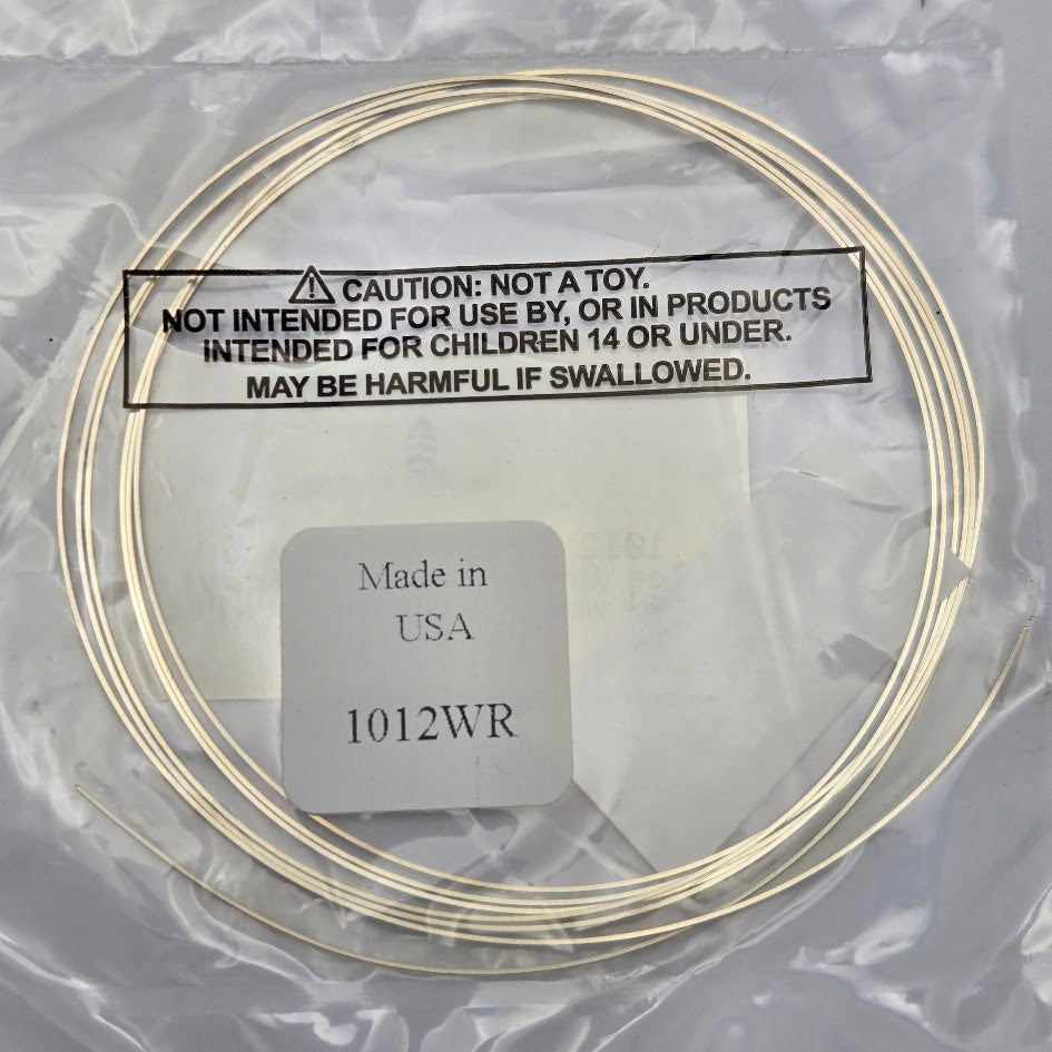24ga Full Hard Square Solid Sterling Silver Five Feet Wrapping Wire Made in the US- 