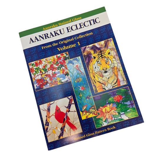 AANRAKU ECLECTIC Volume 1 Stained Glass Pattern Book Great Mixed Patterns- 