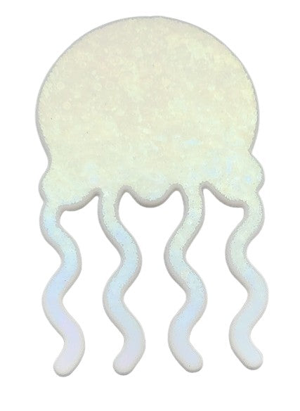 Jelly Fish Iridized White Glass Precut 96 COE Sea Life Series- 