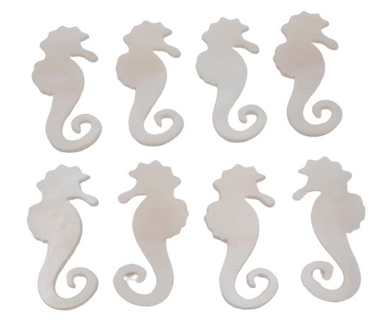 Pale Champagne Seahorse Glass Precut 96 COE Sea Life Series- 