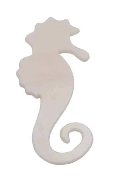 Pale Champagne Seahorse Glass Precut 96 COE Sea Life Series- 