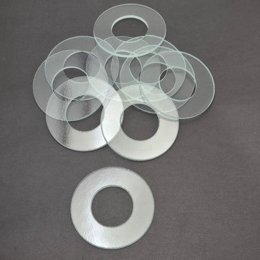 Wholesale Lot TEN 3 inch Wreath Base Icicle Clear Precut 96 COE Glass Fusing Supplies 96COE- 