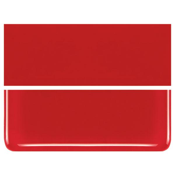 0124 Red Opal 90 COE Bullseye Fusing Glass Sheet 5x5 inch 3mm Striker 90COE- 