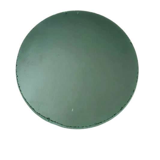 220.76 Opal Dark Green ONE 2" Precut 96 COE Glass Circle- 
