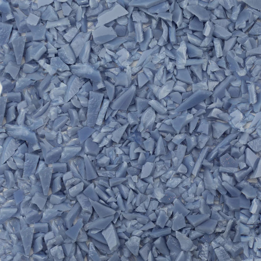 F5 079 Chambray Opal COARSE 96 COE Frit 8.5 oz Jar- 
