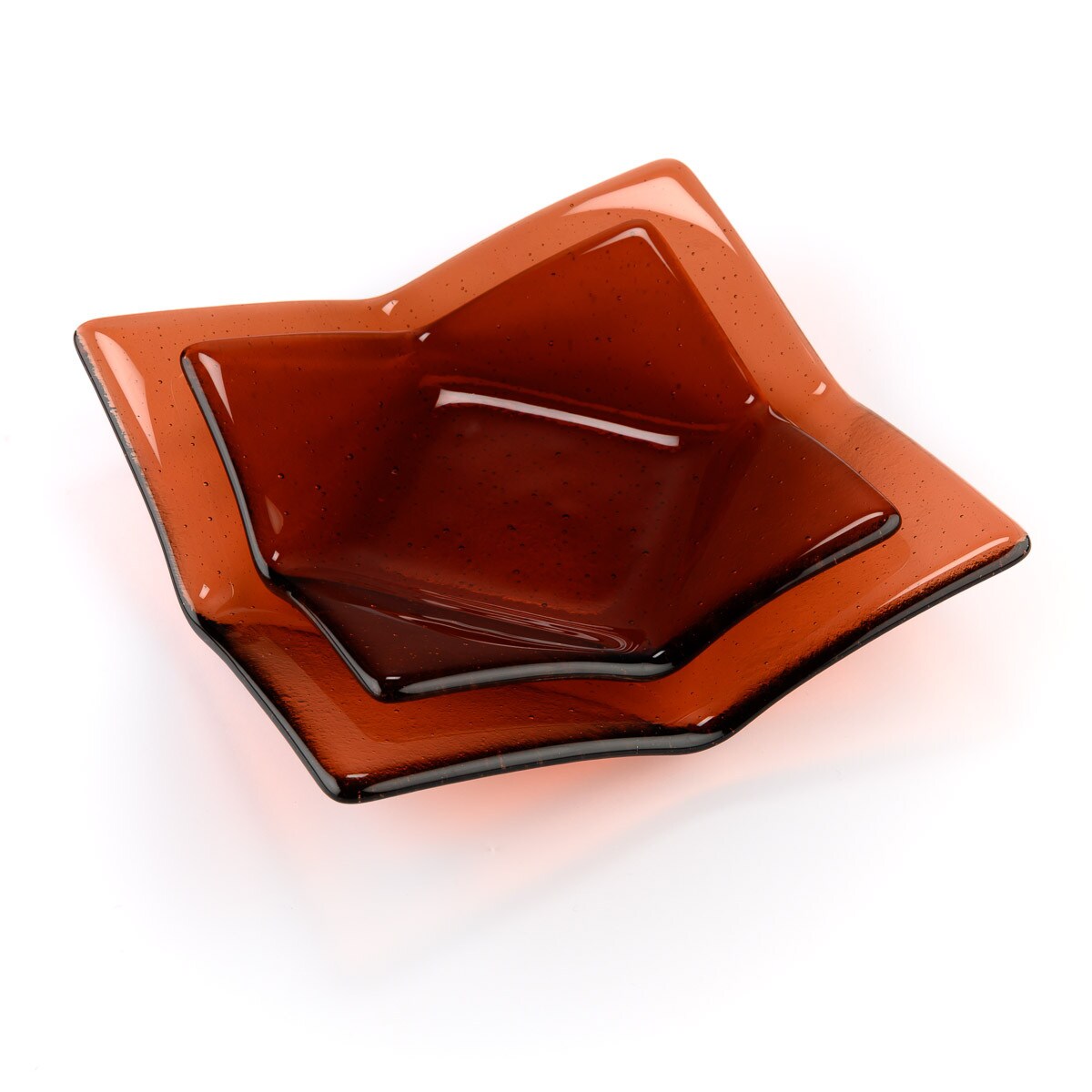 Small Origami Mold 6.375 in Plate Dish Slumping Reusable Bullseye Glass Fusing- 