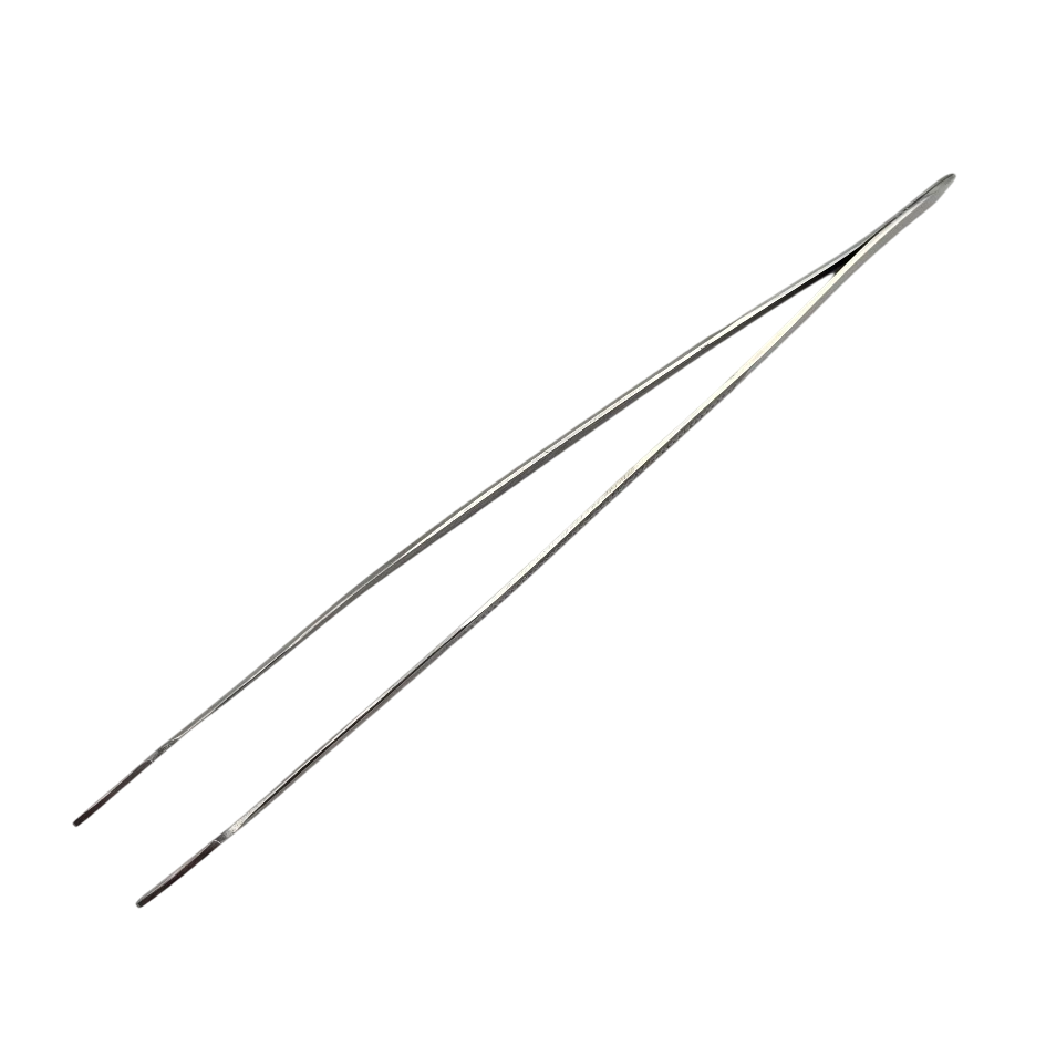 Stamp Holding 4 3/4" Tweezers FOIL & LEAF Stainless Steel Lampworking Hot Glass- 