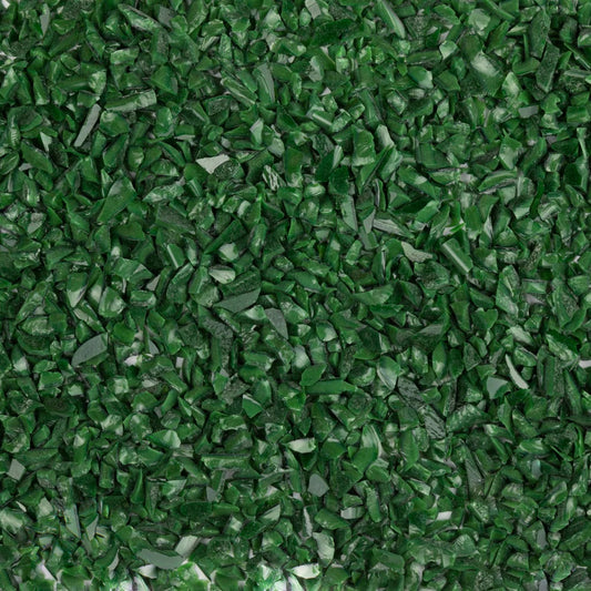 F5 2206 Dark Green Opal COARSE 96 COE Frit 8.5 oz Jar Glass Fusing Supplies System 96 OGT- 