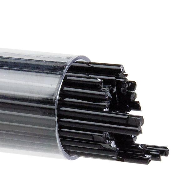 Black Opal Full Tube  6.5 oz BULLSEYE Glass Stringer 2mm 90 COE Fusing Lampwork- 