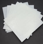 Six 6x6 inch sheets 0113 Tekta 3mm WHITE Fusing Bullseye 90 COE Glass Sheet- 