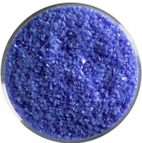 0114 Cobalt Blue Opal 90 COE MEDIUM Full Jar One Pound Bullseye Frit- 