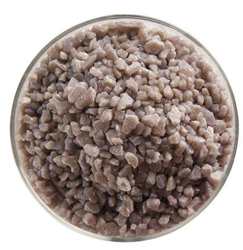 0119 Mink Brown Opal 90 COE COARSE Full Jar One Pound Bullseye Frit- 