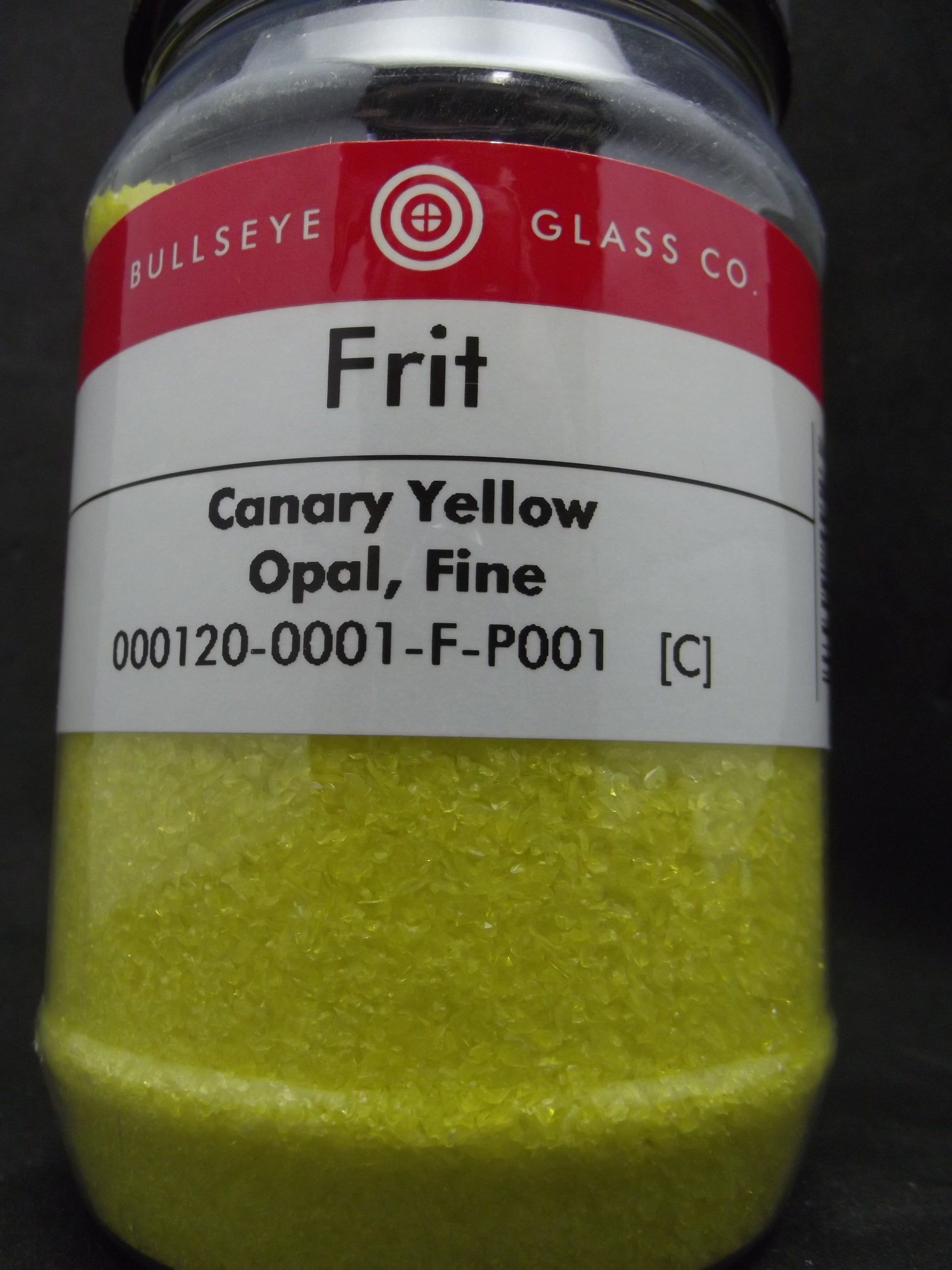 0120 Canary Yellow Opal Bullseye 90 COE GLASS FRIT FINE 16 oz One Pound- 