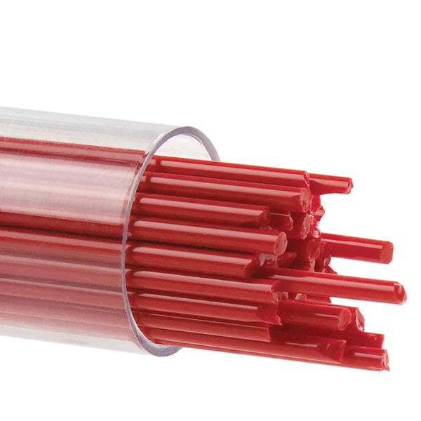 Red Opal Full Tube  6.5 oz BULLSEYE Glass Stringer 2mm 90 COE Fusing Lampwork- 
