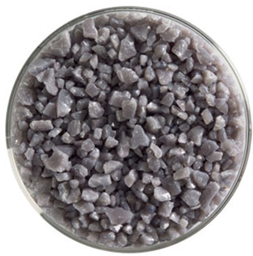 0136 Deco Gray Opal 90 COE COARSE Full Jar One Pound  Bullseye Frit- 