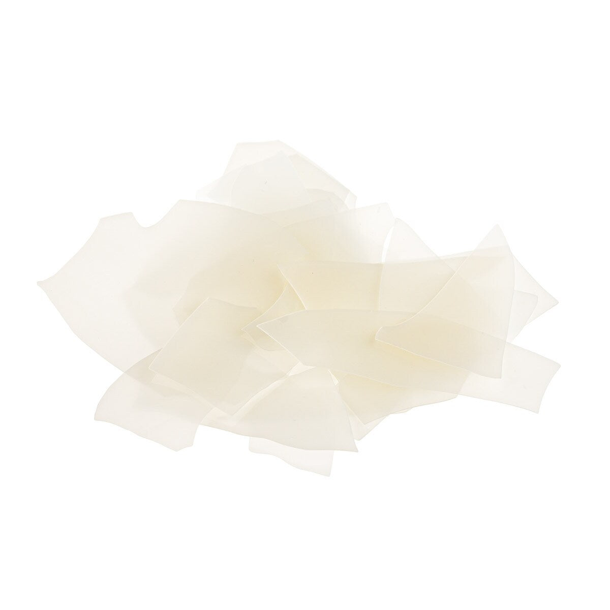 0137 French Vanilla Confetti 4 Ounce Jar Glass Thin Shards- 