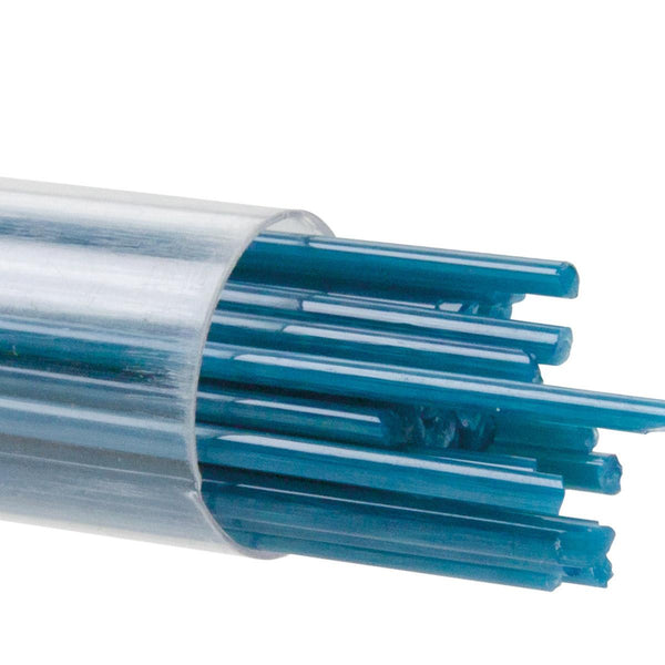 Steel Blue Opal Full Tube  6.5 oz BULLSEYE Glass Stringer 2mm 90 COE Fusing Lampwork- 