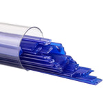 Deep Cobalt Blue Opal Full Tube 5 oz BULLSEYE Glass Ribbon Noodle 90 COE Fusing- 
