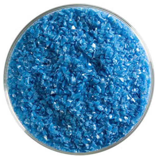 0164 Egyptian Blue Opal 90 COE MEDIUM Full Jar One Pound  Bullseye Frit- 