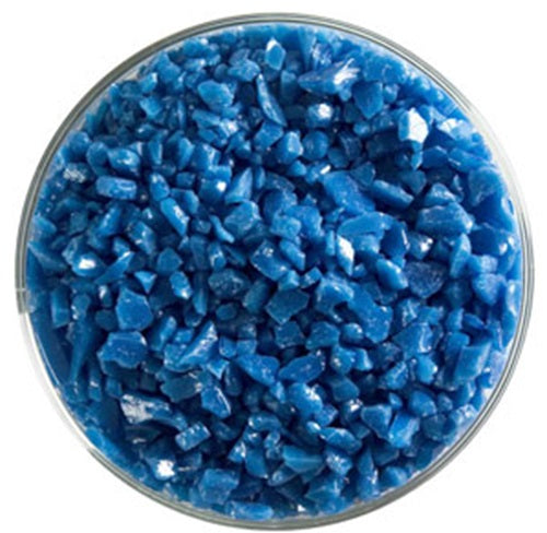 0164 Egyptian Blue Opal 90 COE COARSE Full Jar One Pound  Bullseye Frit- 