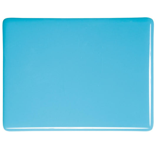 0216 Light Cyan Opal 90 COE Bullseye Fusing Glass Sheet 5x5 inch 3mm- 