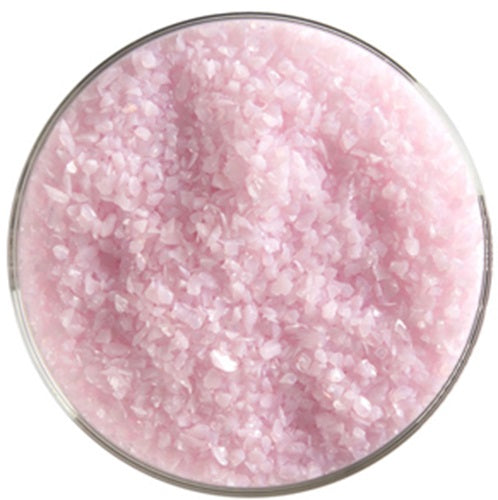 0421 Petal Pink Opal 90 COE MEDIUM Full Jar One Pound Bullseye Frit- 