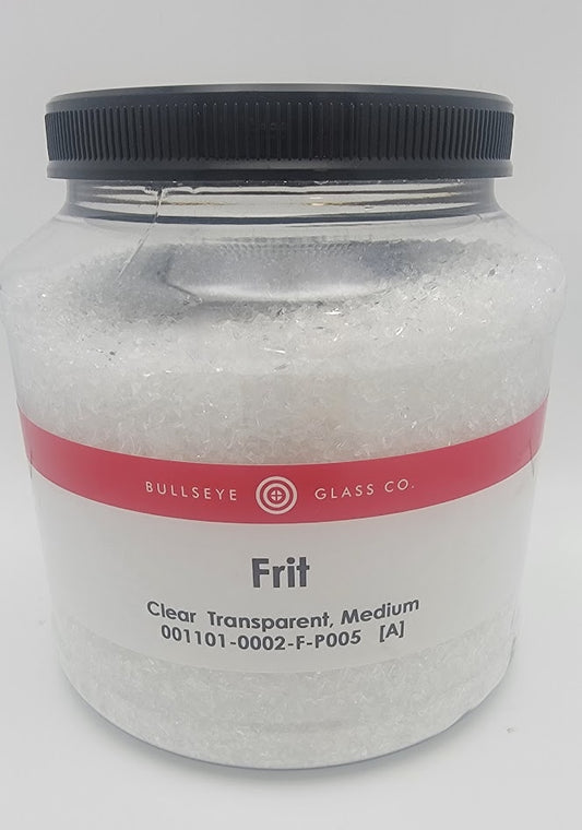 1101 Clear Transparent Medium Full Jar FIVE POUNDS 90 COE Bullseye Frit Fusing Supplies Glass 90COE- 