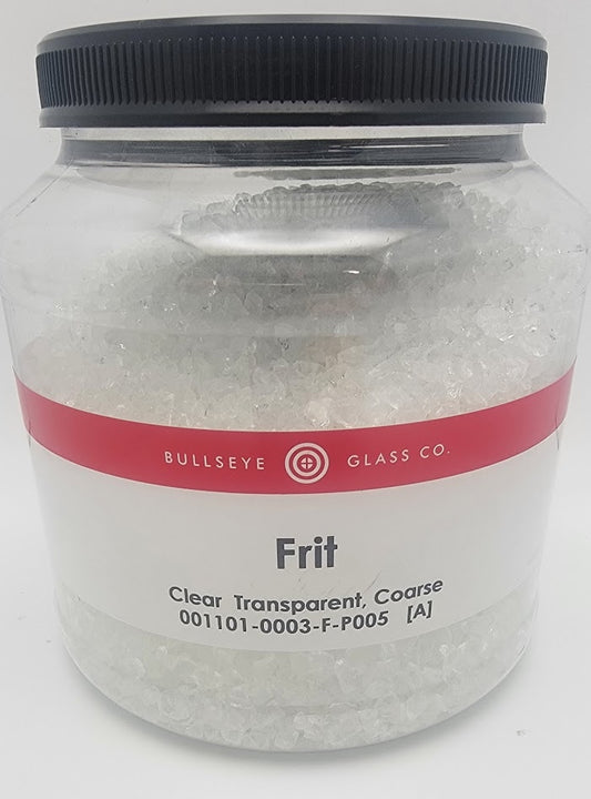 1101 Clear Transparent Coarse Full Jar FIVE POUNDS 90 COE Bullseye Frit Fusing Supplies Glass 90COE- 