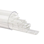 Clear Full Tube 5 oz BULLSEYE Glass Ribbon Noodle 90 COE Fusing- 