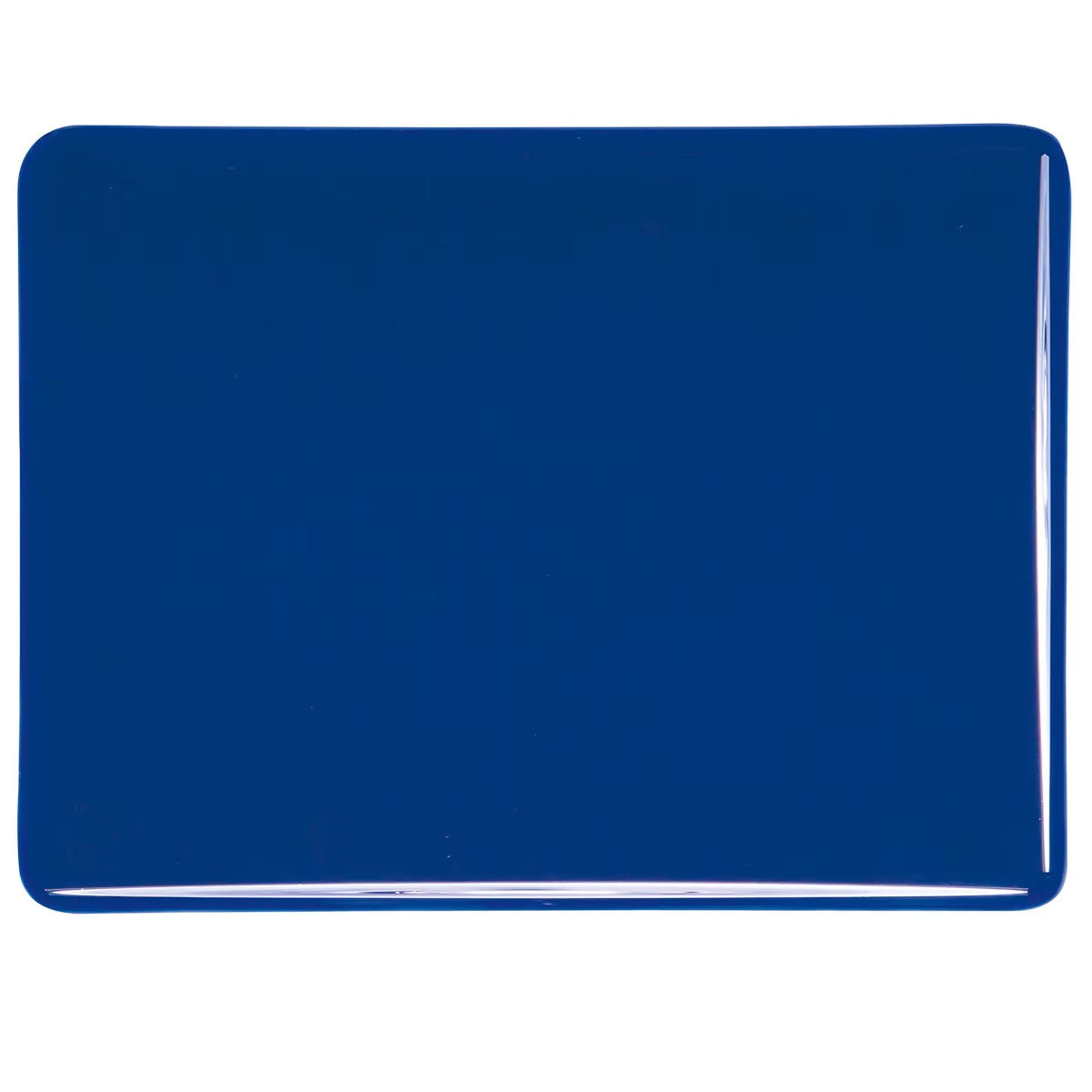 1118 Midnight Blue Transparent Bullseye 90 COE Glass Sheet 10x10" 90COE- 