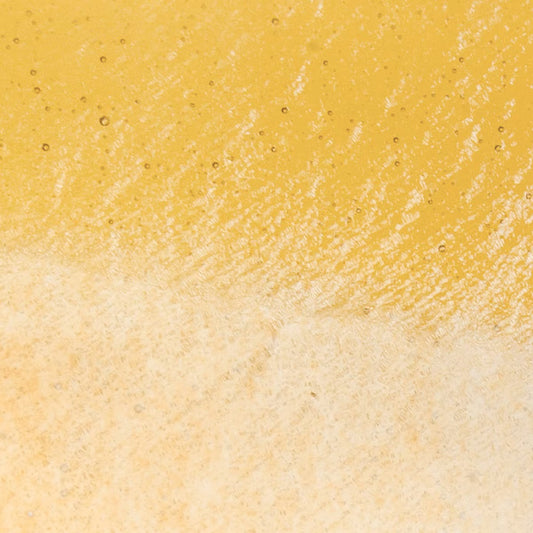 1137 Medium Amber Gold Iridized Transparent Bullseye 90 COE Glass Sheet 10x10" 90COE- 