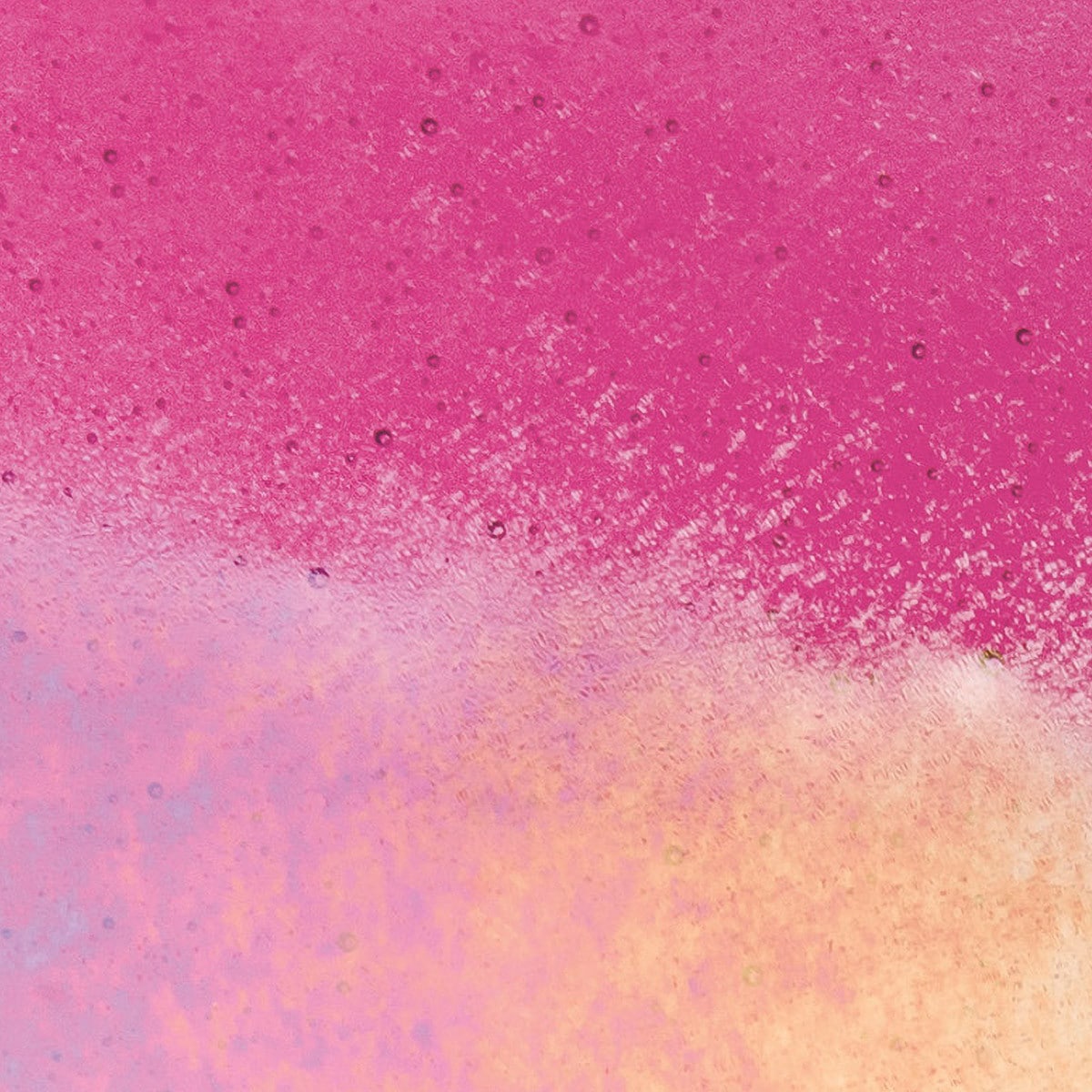 1215 Pink Tint Rainbow Iridized Transparent Bullseye 90 COE Glass Sheet 10x10" 90COE- 