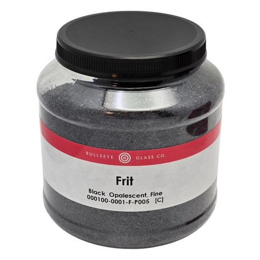 0100 FIVE POUNDS Black Opal FINE Frit Bullseye 90 COE GLASS- 
