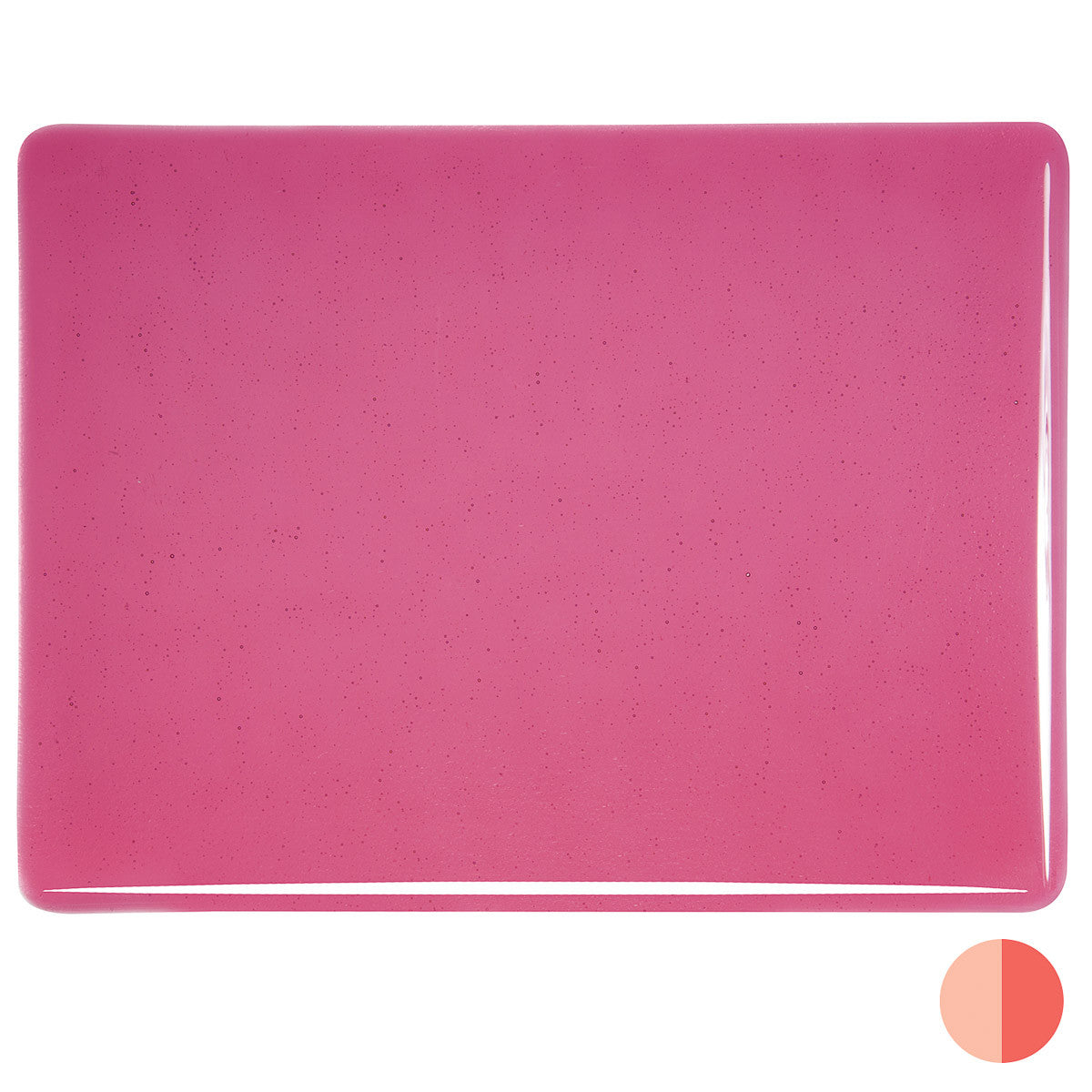 1215 Light Pink Transparent Striker Bullseye 90 COE Glass Sheet 10x10" 90COE Fusing Supplies- 