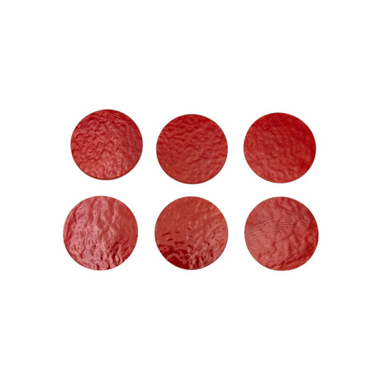 SIX 90 COE Red Opal Striker 0024 Precut Circles 1/2" 3/4" 1" 1.5" 90COE-Size 1/2 inch