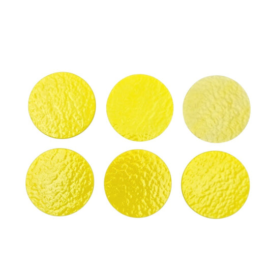 SIX 90 COE 0120 Canary Yellow OPAL Precut Circles 1/2" 3/4" 1" 1.5" 90COE-Size 1/2 inch
