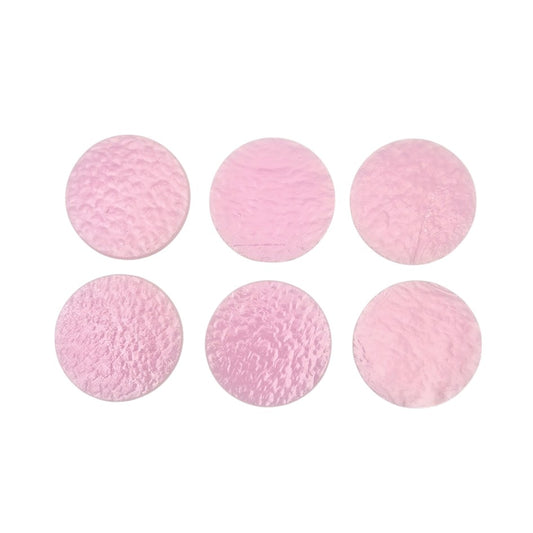 SIX 90 COE Petal Pink Opal 0421 Precut Circles 1/2" 3/4" 1" 1.5" 90COE-Size 1/2 inch
