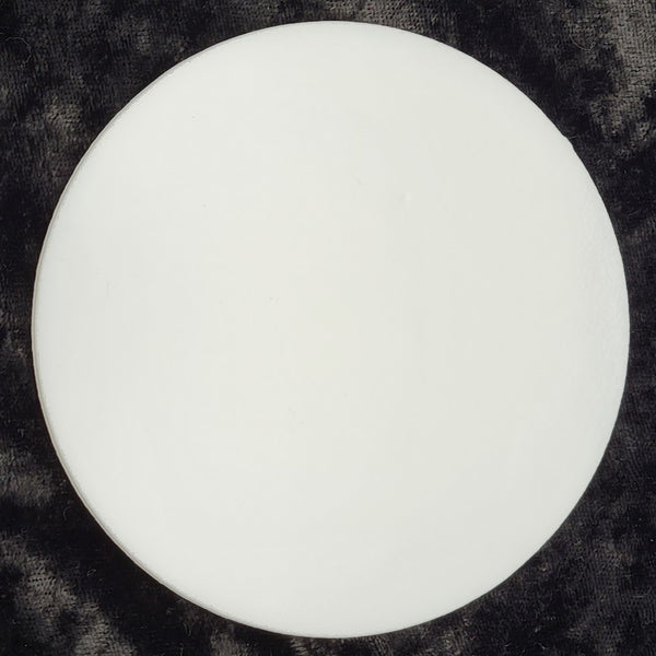 4 inch Circle White Opal Precut 96 COE Glass- 