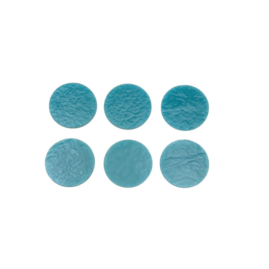 SIX 90 COE Turquoise 0116 OPAL Precut Circles 1/2" 3/4" 1" 1.5" 90COE-Size 1/2 inch