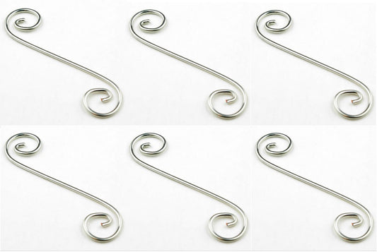 Curly Q - 2-3/16 in. x 9/16 in. Package of Six Design Elements Wire Shapes Hangers-