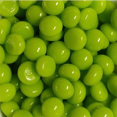 Spring Green Opal 1/4" 90 COE Handmade Glass Design Elements Gems Circles Blobs Dots Package of 50 Pieces- 