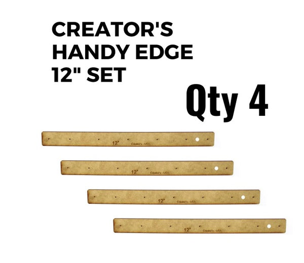 4 Creator's Handy Edge 12" Precision Stained Glass Framing Alignment System- 