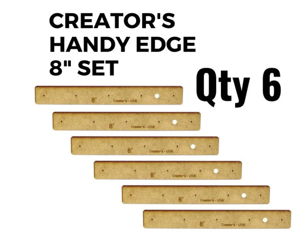 6 Creator's Handy Edge 8" Precision Stained Glass Framing Alignment System- 