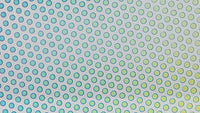 1x2" System 96 Thin Clear - Dot 1 Pattern on Rainbow 2 Dichroic 96 COE- 