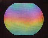 1x2" System 96 Thin Clear - Dot 1 Pattern on Rainbow 2 Dichroic 96 COE- 