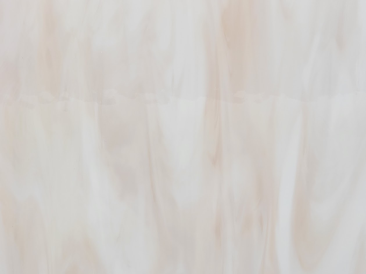 Shorty 891.61 Pink Champagne Transparent/White Opal Oceanside Compatible 96 COE Sheet Glass- 